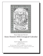 2026 Traditional (Tridentine) Liturgical Calendar